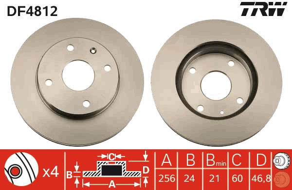 Brake Disc (DF4812)