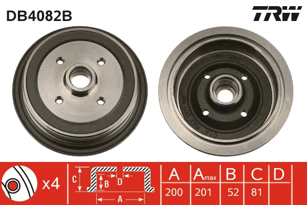 Brake Drum (DB4082B)