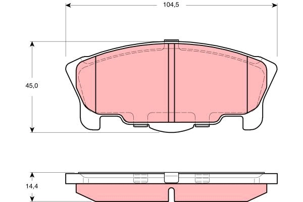 Brake Pad Set, disc brake (GDB3320AT)