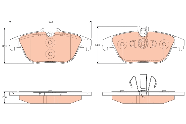 Brake Pad Set, disc brake (GDB2051)