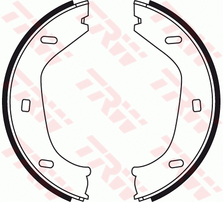 Brake Shoe Set, parking brake (GS8219)
