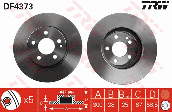 Brake Disc (DF4373)