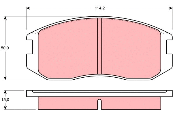 Brake Pad Set, disc brake (GDB1129)