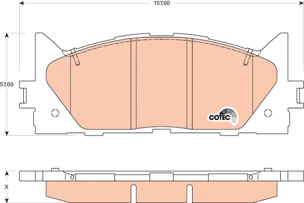 Brake Pad Set, disc brake (GDB3429)