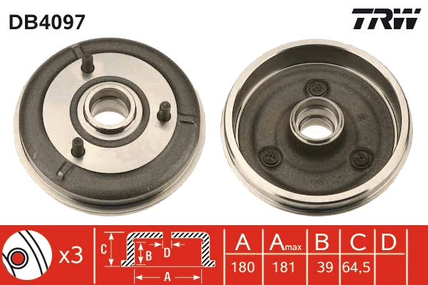 Brake Drum (DB4097)