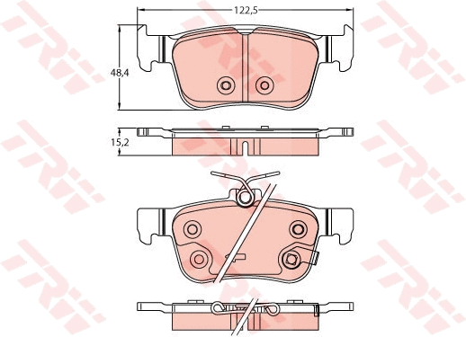 Brake Pad Set, disc brake (GDB2256)