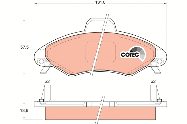 Brake Pad Set, disc brake (GDB1349)