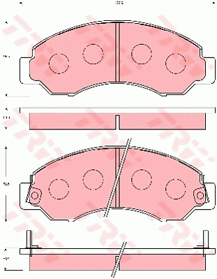 Brake Pad Set, disc brake (GDB7032)