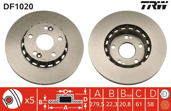 Brake Disc (DF1020)