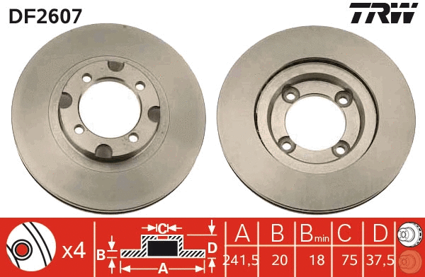Brake Disc (DF2607)