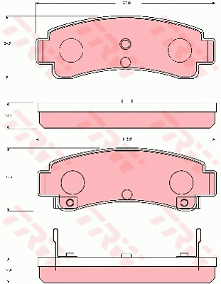 Brake Pad Set, disc brake (GDB7028)