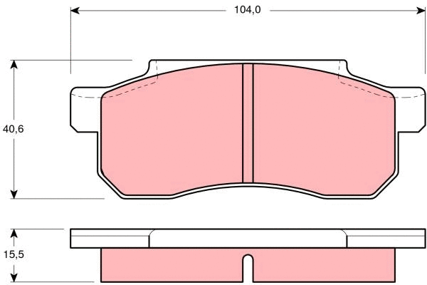 Brake Pad Set, disc brake (GDB361)