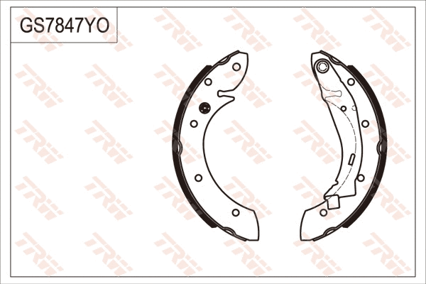 Brake Shoe Set (GS7847)