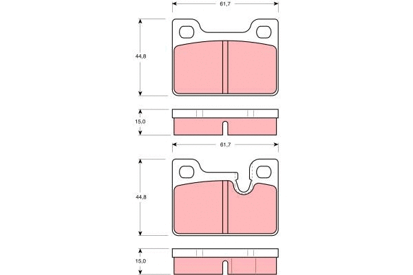 Brake Pad Set, disc brake (GDB247)
