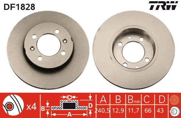 Brake Disc (DF1828)