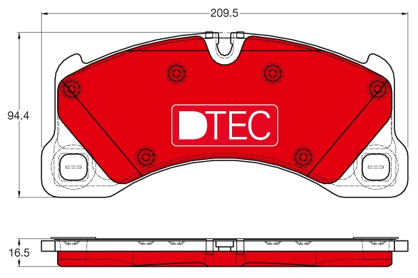 Brake Pad Set, disc brake (GDB1969DTE)