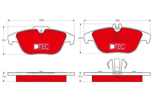 Brake Pad Set, disc brake (GDB1738DTE)