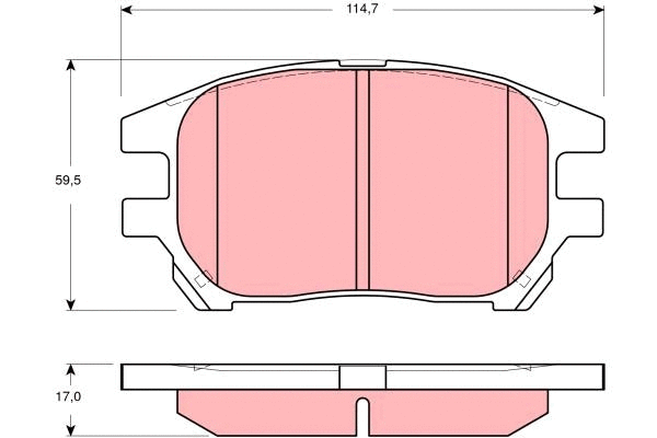 Brake Pad Set, disc brake (GDB3379)