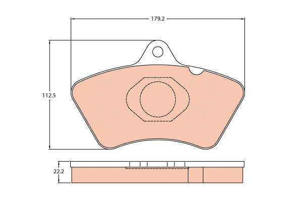 Brake Pad Set, disc brake (GDB5080)