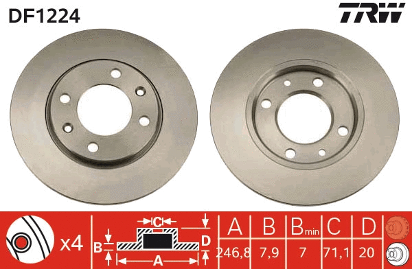 Brake Disc (DF1224)