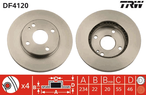 Brake Disc (DF4120)