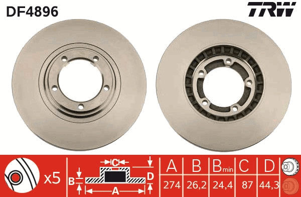 Brake Disc (DF4896)