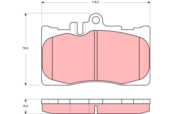 Brake Pad Set, disc brake (GDB3322)
