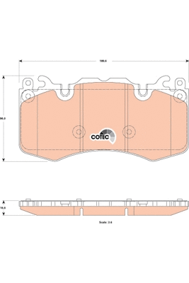 Brake Pad Set, disc brake (GDB1834)
