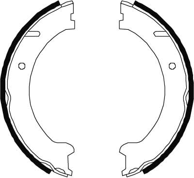 Brake Shoe Set, parking brake