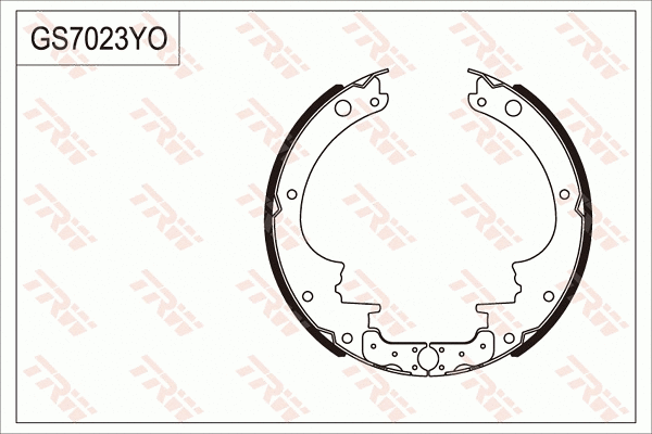 Brake Shoe Set (GS7023)