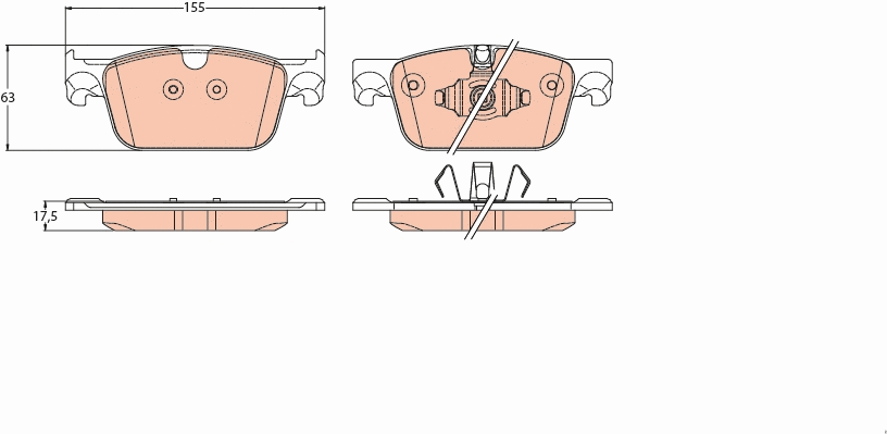 Brake Pad Set, disc brake (GDB2221)