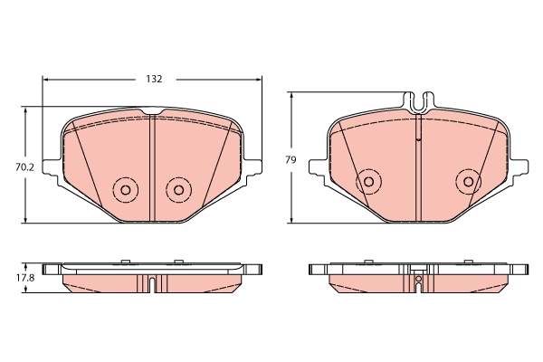 Brake Pad Set, disc brake (GDB2395)