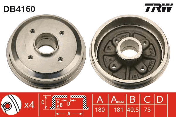 Brake Drum (DB4160)