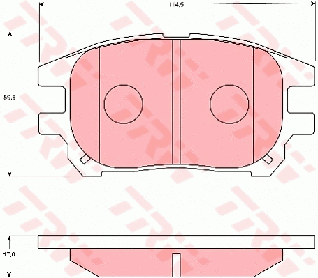 Brake Pad Set, disc brake (GDB7684)
