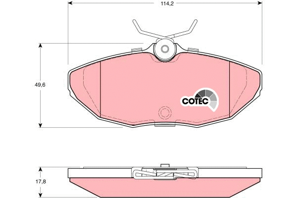 Brake Pad Set, disc brake (GDB1398)