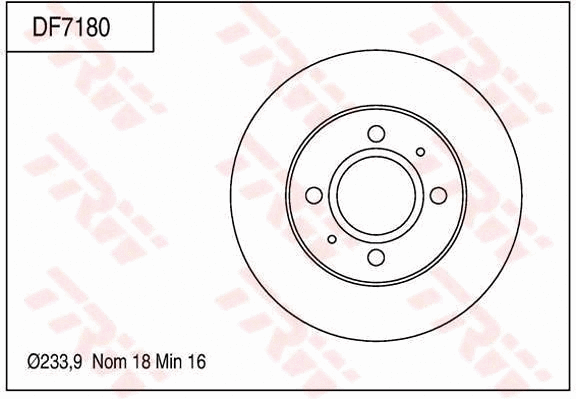 Brake Disc (DF7180)