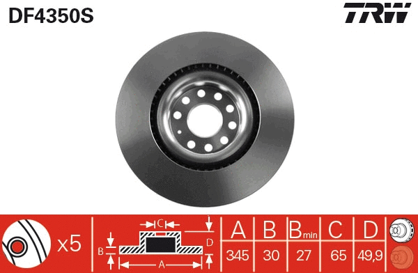 Brake Disc (DF4350S)