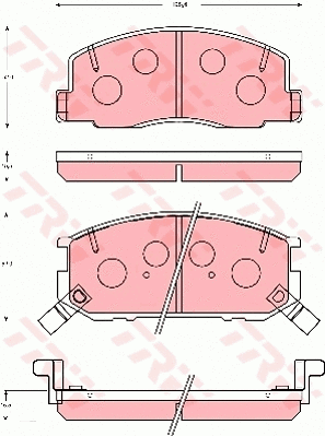 Brake Pad Set, disc brake (GDB7050)