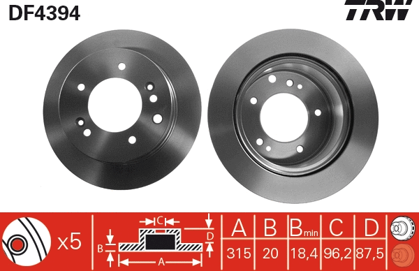Brake Disc (DF4394)