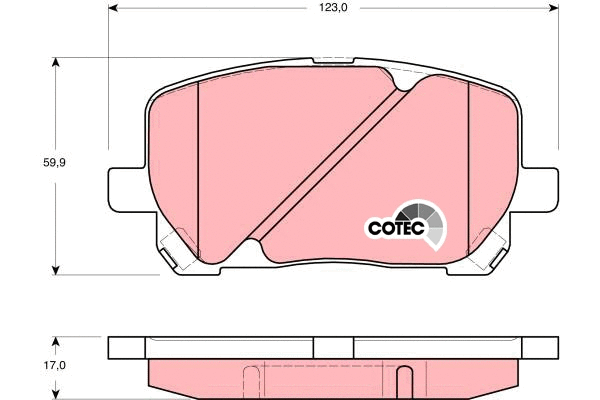 Brake Pad Set, disc brake (GDB3315)