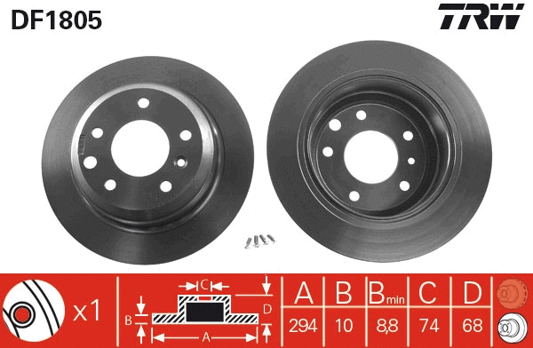 Brake Disc (DF1805)