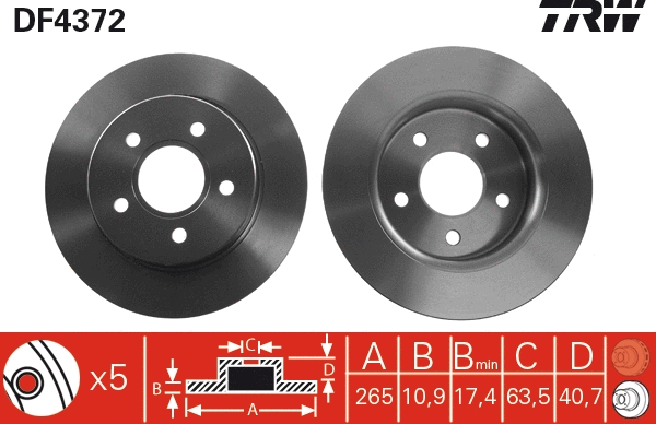 Brake Disc (DF4372)