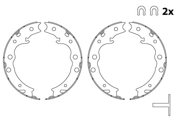 Brake Shoe Set (GS8905)