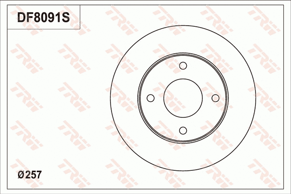 Brake Disc (DF8091S)