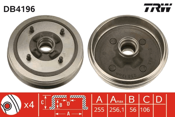 Brake Drum (DB4196)