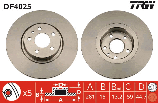 Brake Disc (DF4025)