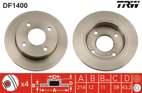 Brake Disc (DF1400)
