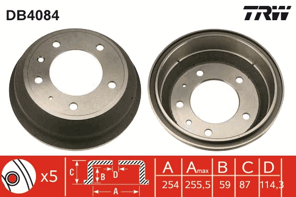Brake Drum (DB4084)
