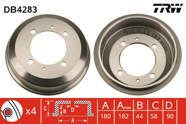 Brake Drum (DB4283)