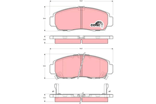 Brake Pad Set, disc brake (GDB3240AT)